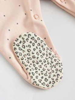 Rose - Lot de 3 dors-bien bébé avec turbans assortis (0mois2ans)