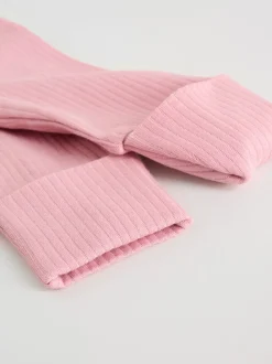 Rose - Lot de 5 dors-bien sans pieds zippés pour bébé (0mois3ans)