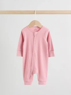 Rose - Lot de 5 dors-bien sans pieds zippés pour bébé (0mois3ans)