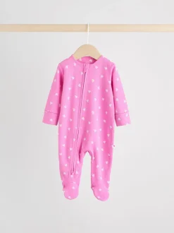 Rose - Lot de 3 dors-bien zippés bidirectionnels bébé (0-2ans)