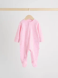 Rose - Lot de 3 dors-bien zippés bidirectionnels bébé (0-2ans)
