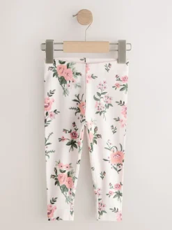 Rose - Lot de 5 leggings côtelés (3mois-7ans)