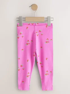 Rose - Lot de 5 leggings côtelés (3mois-7ans)