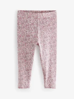 Rose - Lot de 5 leggings côtelés (3mois-7ans)