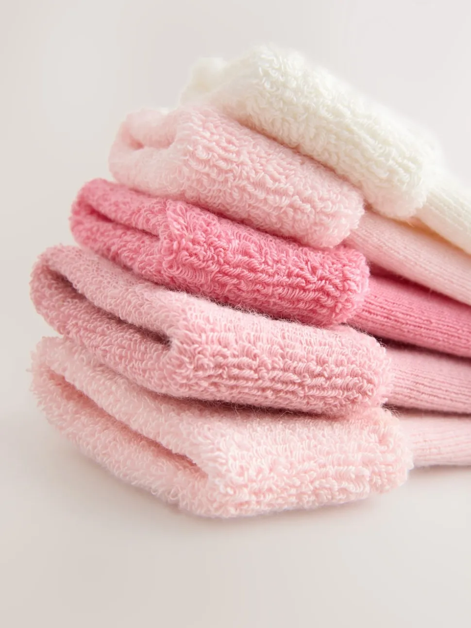 Rose - Lot de 5 paires de chaussettes bébé (0mois à2ans)