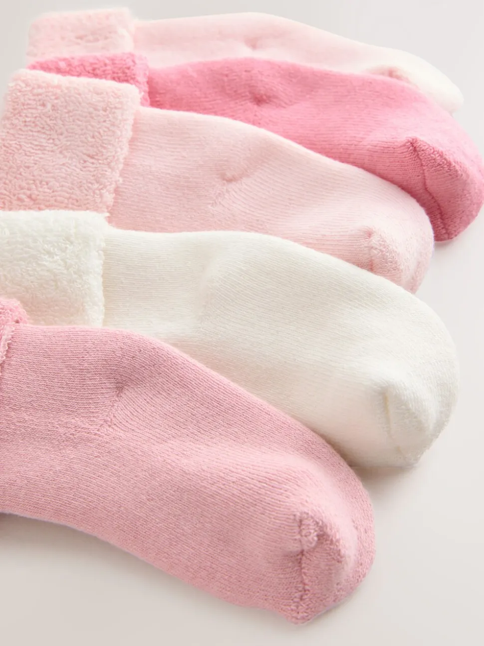 Rose - Lot de 5 paires de chaussettes bébé (0mois à2ans)