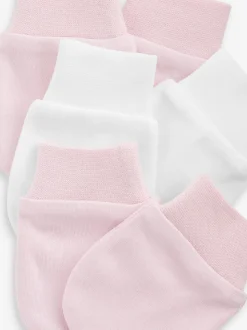 Rose - Lot de 3 paires de moufles bébé