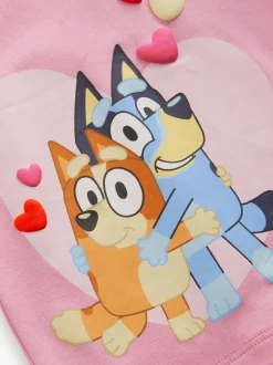 Rose - Lot de 2 pyjamas Snuggle à manches longues Bluey 100 % coton(12mois -8ans)