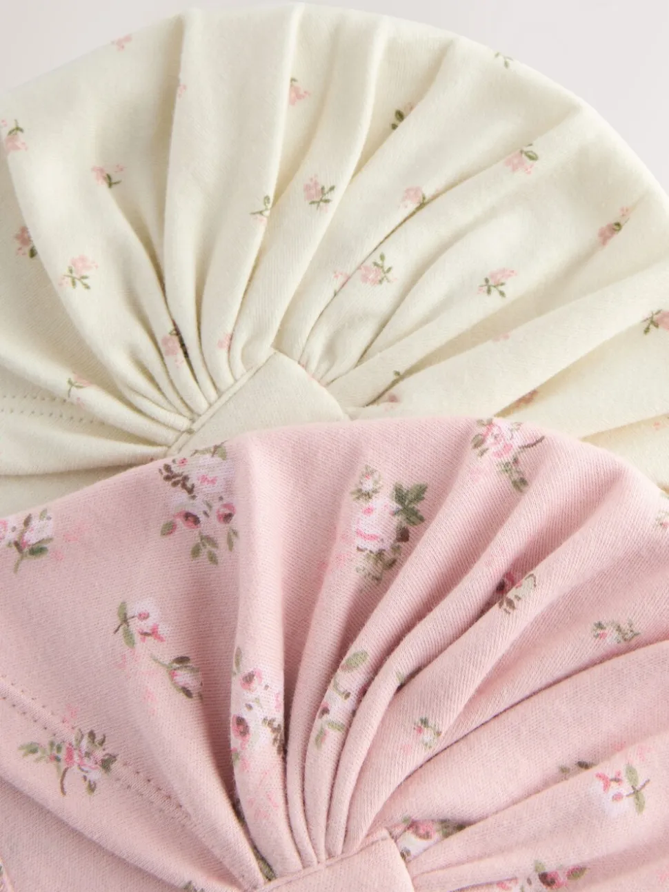 Rose - Lot de 2 turbans pour bébés (0-18mois)