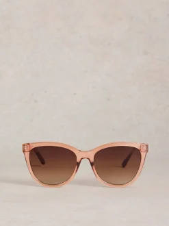 Rose - Lunettes de soleil à œil de chat White Stuff