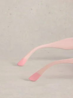 Rose - Lunettes de soleil carrées surdimensionnées White Stuff