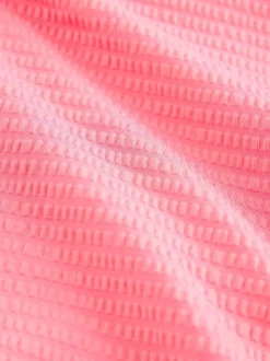 Rose - Maillot de bain brodé à volants (3-16ans)