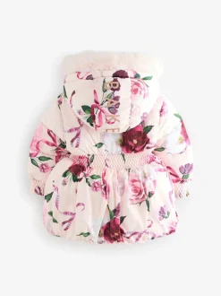Rose - Manteau Baker by Ted Baker à ourlet boule résistant à la douche