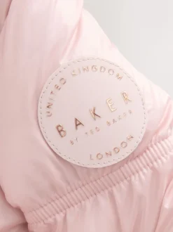 Rose - Manteau rembourré Baker by Ted Baker festonné imperméable avec sac amovible