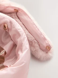 Rose - Manteau rembourré Baker by Ted Baker festonné imperméable avec sac amovible