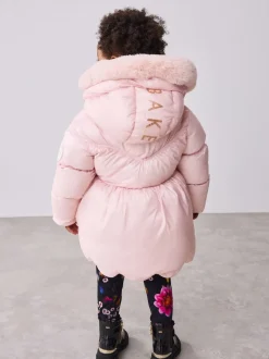 Rose - Manteau rembourré Baker by Ted Baker festonné imperméable avec sac amovible