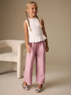 Rose - Pantalon Barrel Pullon (3-16ans)