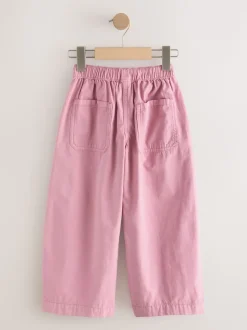 Rose - Pantalon Barrel Pullon (3-16ans)