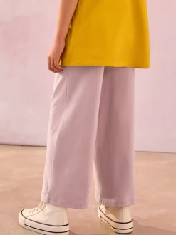 Rose - Pantalon en jersey à jambes larges (3-16ans)