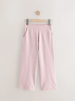 Rose - Pantalon en jersey à jambes larges (3-16ans)