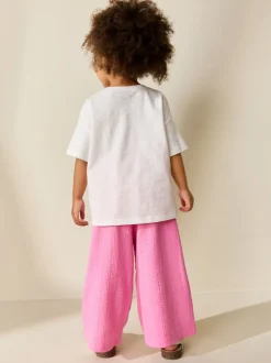 Rose - Pantalon large (3 mois-7 ans)