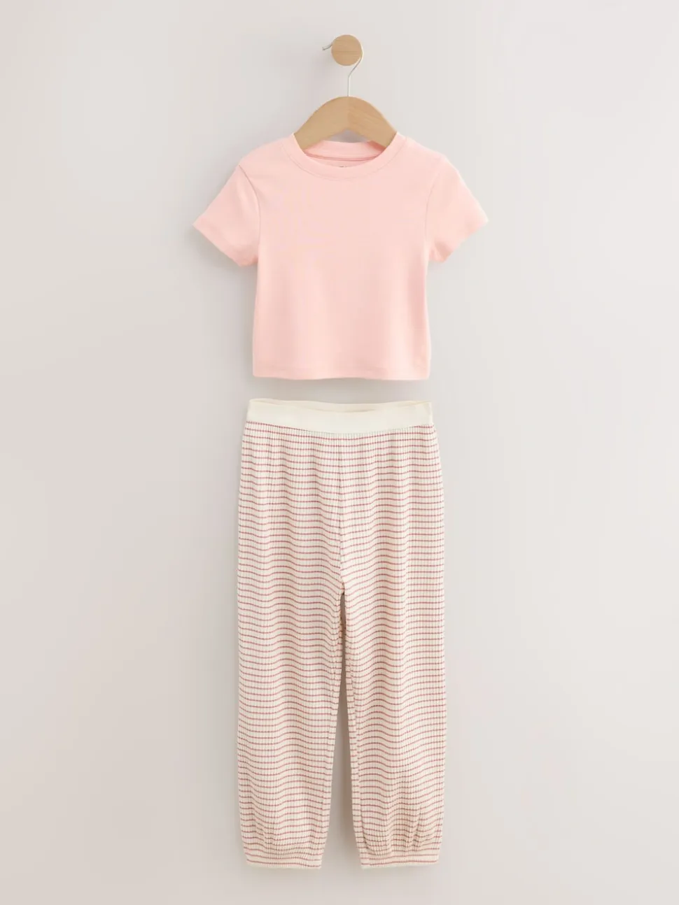 Rose à petites fleurs - Lot de 3Joggings pyjama (3-16ans)