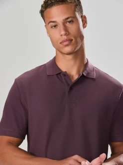 Rose - Polos texturé Coupe classique