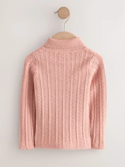 Rose - Pull col roulé (3mths-10yrs)