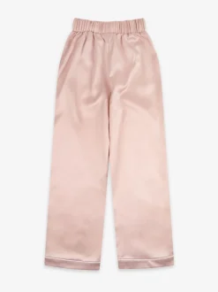 Rose - Pyjama de Noël The Little Tailor boutonné en satin pour enfant