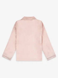 Rose - Pyjama de Noël The Little Tailor boutonné en satin pour enfant