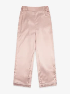 Rose - Pyjama de Noël The Little Tailor boutonné en satin pour enfant