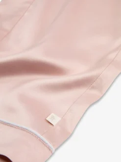 Rose - Pyjama de Noël The Little Tailor boutonné en satin pour enfant