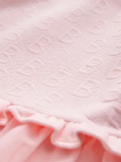 Rose - Robe Baker by Ted Baker jacquard à ourlet en maille gaufrée