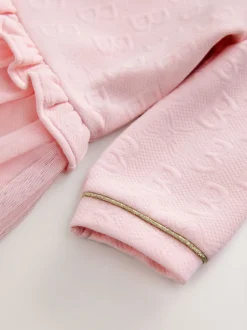 Rose - Robe Baker by Ted Baker jacquard à ourlet en maille gaufrée