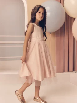 Rose - Robe Nœud pour Fille Fleurie (3mths-16yrs)