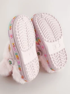 Rose - Sabots chaussons doublés confortables Peppa Pig