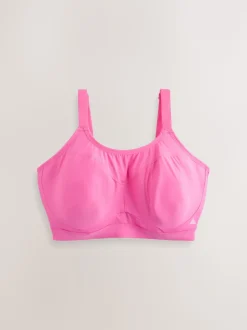 Rose - Soutien-gorge de sport à maintien ultime sans rembourrage Minimisant à armatures Dry Tech à impact élevé