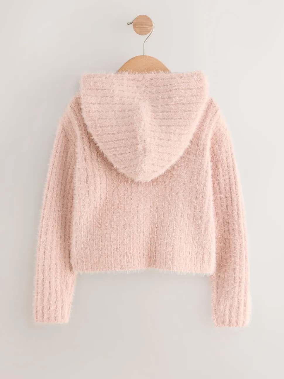 Rose - Sweat-shirt à capuche zippé moelleux (3-16ans)