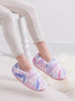 Rose - Totes Vert Short Full Back Fleece Winter Slippers