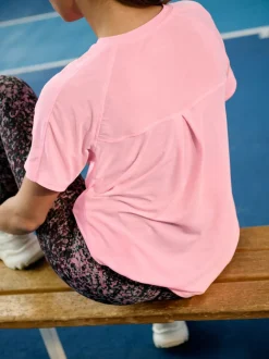 Rose - T-shirt Active à manches courtes à col rond