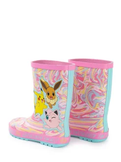 Rose - Vanilla Underground Kid Bottes en caoutchouc Pokemon enfant avec poignées