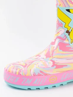 Rose - Vanilla Underground Kid Bottes en caoutchouc Pokemon enfant avec poignées