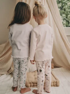 Rose / violet à motif fée - Lot de 3 pyjamas Snuggle (9mois-12ans)