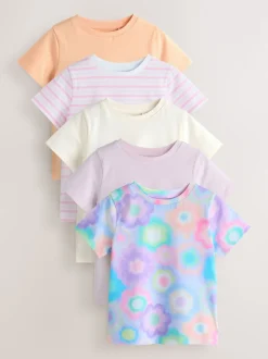 Rose abstrait - Pack T-shirt 5 (3-16ans)