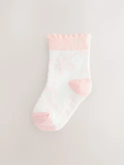Rose avec nœud - Lot de 5 chaussettes Baker by Ted Baker fille