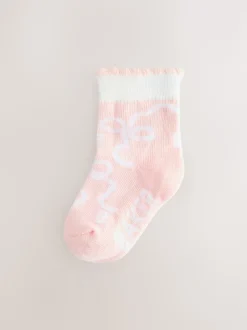 Rose avec nœud - Lot de 5 chaussettes Baker by Ted Baker fille
