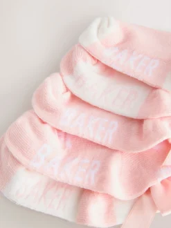 Rose avec nœud - Lot de 5 chaussettes Baker by Ted Baker fille