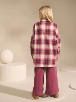 Rose baie - Chemise à carreaux (3-16ans)