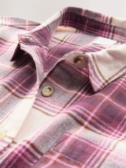 Rose baie - Chemise à carreaux (3-16ans)