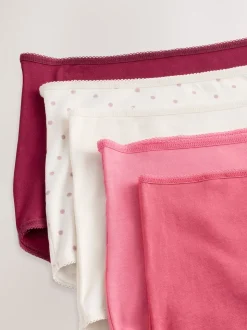 Rose baie - Culotte en coton riche 5 Pack
